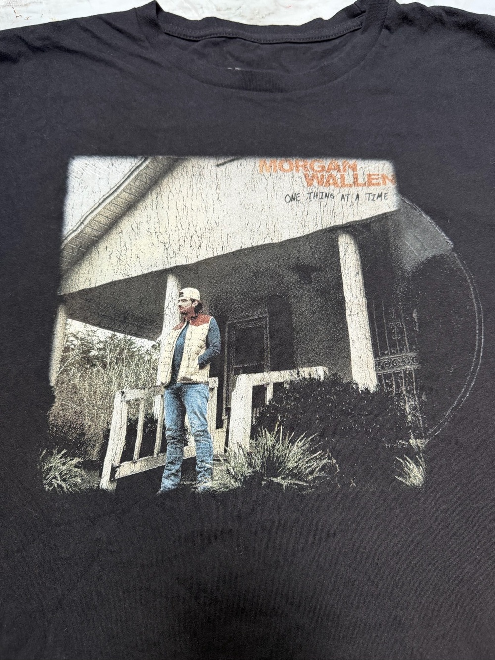 Black Graphic Short-Sleeve Tee – Morgan Wallen Album Art